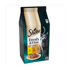 Sheba Fresh & Fine Wet Cat Food Pouches Chicken & Turkey in Gravy 6 x 50g (Pack of 1)