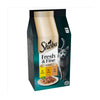 Sheba Fresh & Fine Wet Cat Food Pouches Chicken & Turkey in Gravy 6 x 50g (Pack of 1)