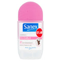 Sanex Roll On Deodorant Invisible Dry 50ml (Pack of 6)