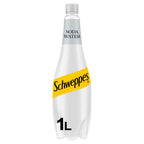 Schweppes Soda Water 1L (Pack of 6)
