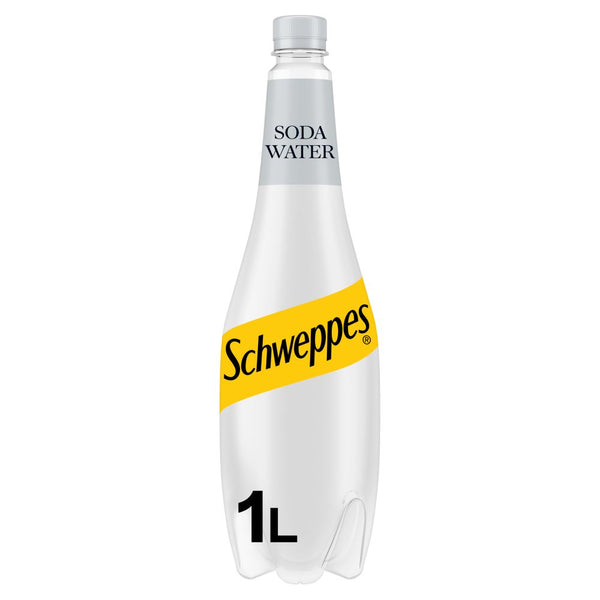 Schweppes Soda Water 1L (Pack of 6)