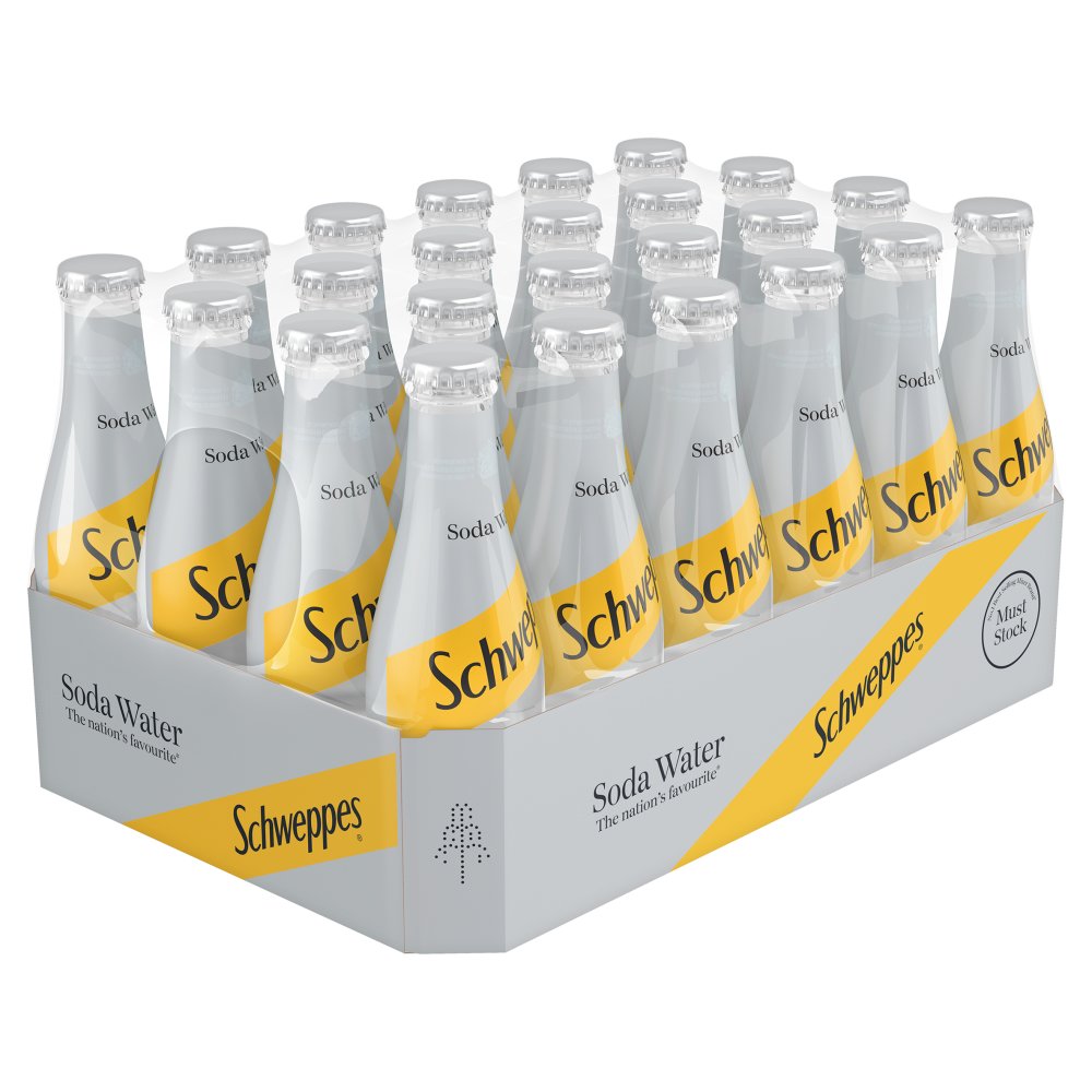 Schweppes Soda Water 200ml (Pack of 24)