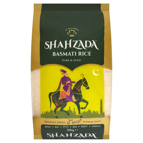 Shahzada Basmati Rice 20kg (Pack of 1)