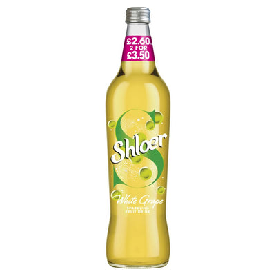Shloer White Grape Sparkling Fruit Drink 750ml (Pack of 6)