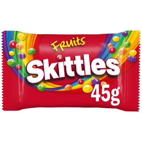 Skittles Vegan Chewy Sweets Fruit Flavoured Bag 45g (Pack of 36)