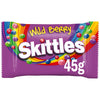 Skittles Vegan Chewy Sweets Wild Berry Fruit Flavoured Bag 45g (Pack of 36)