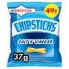 Smiths Chipsticks Salt & Vinegar Snacks 37g (Pack of 30)