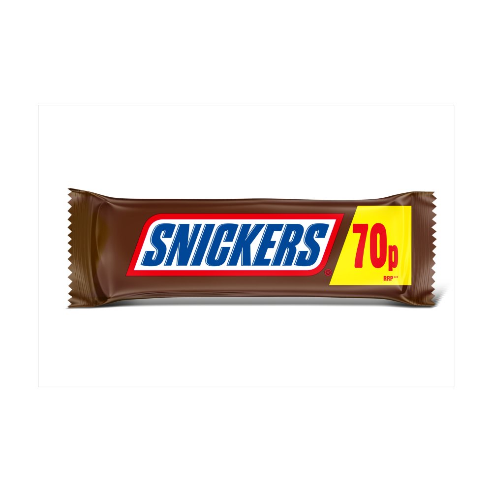 Snickers Caramel, Nougat, Peanuts & Milk Chocolate Snack Bar 48g (Pack of 48)