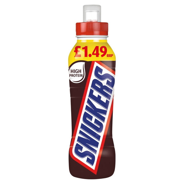 Snickers Chocolate Milkshake Drink 350ml (Pack of 8)