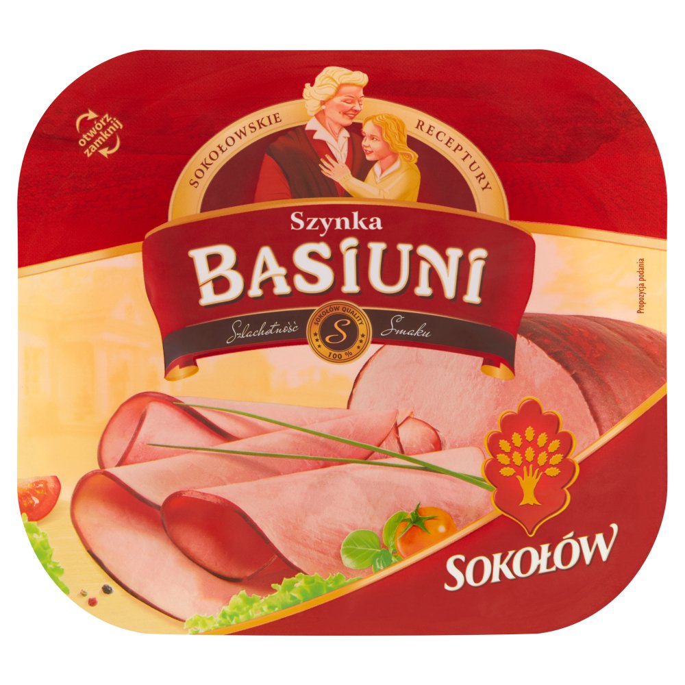 Sokołów Basiuni's Ham 140g (Pack of 1)