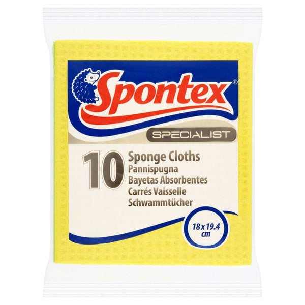 Spontex Specialist 10 Sponge Cloths 100g (Pack of 1)