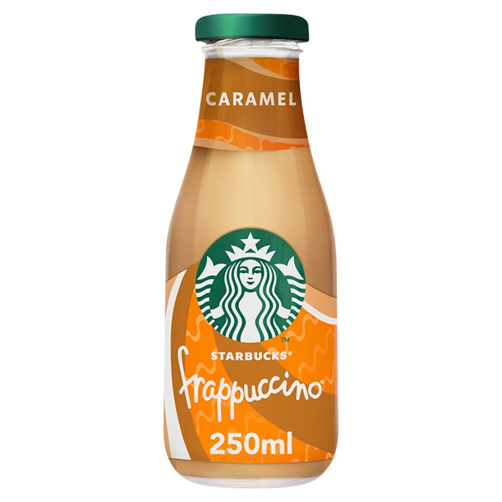 Starbucks Frappuccino Caramel Flavoured Milk Iced Coffee 250ml (Pack of 8)