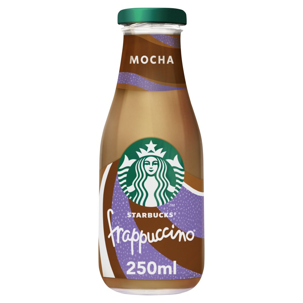 Starbucks Frappuccino Mocha Chocolate Flavoured Milk Iced Coffee 250ml (Pack of 8)