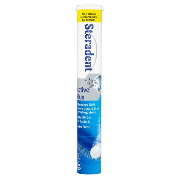 Steradent Active Plus 30 Tablets (Pack of 12)