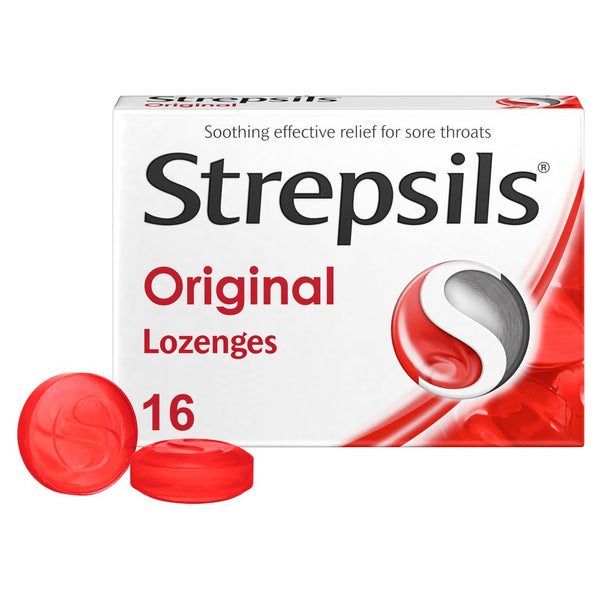 Strepsils Original Lozenges x16 for Sore Throat 32g (Pack of 12)