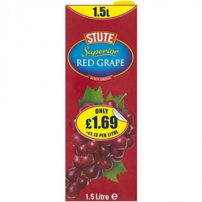 Stute Red Grape Juice 1.5Ltr (Pack of 8)