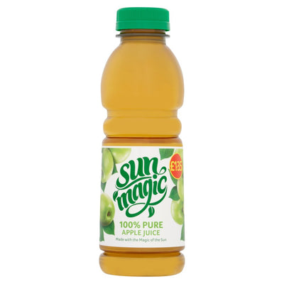 Sunmagic 100% Pure Apple Juice 500ml (Pack of 6)