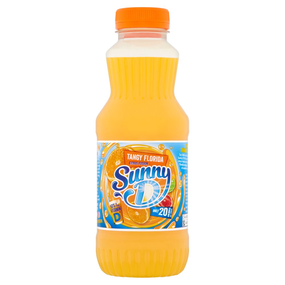 Sunny D Tangy Florida Citrus Fusion 500ml (Pack of 8)