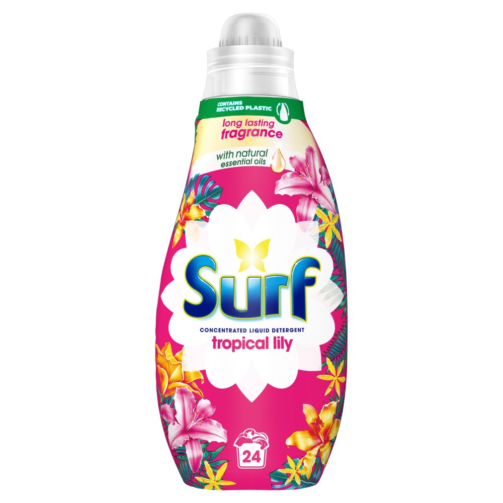 Surf Concentrated Liquid Laundry Detergent Tropical Lily 24 washes 648ml (Pack of 1)