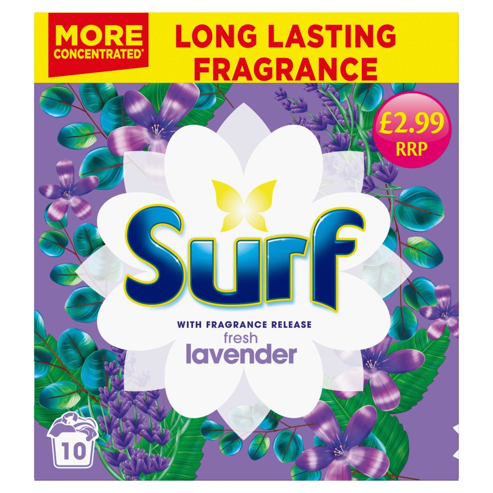 Surf LAUNDRY POWDER Lavender 500 G 10 Washes (Pack of 7)