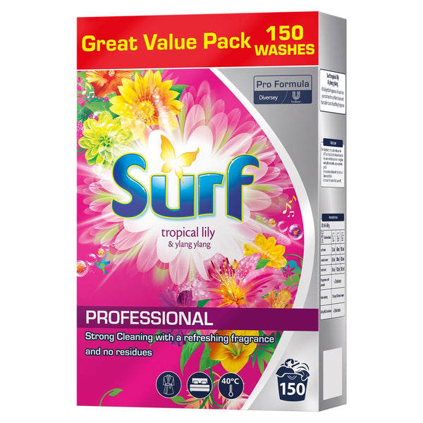 Surf Tropical Lily & Ylang Ylang Professional Washing Powder 7.5kg 150 Washes (Pack of 1)