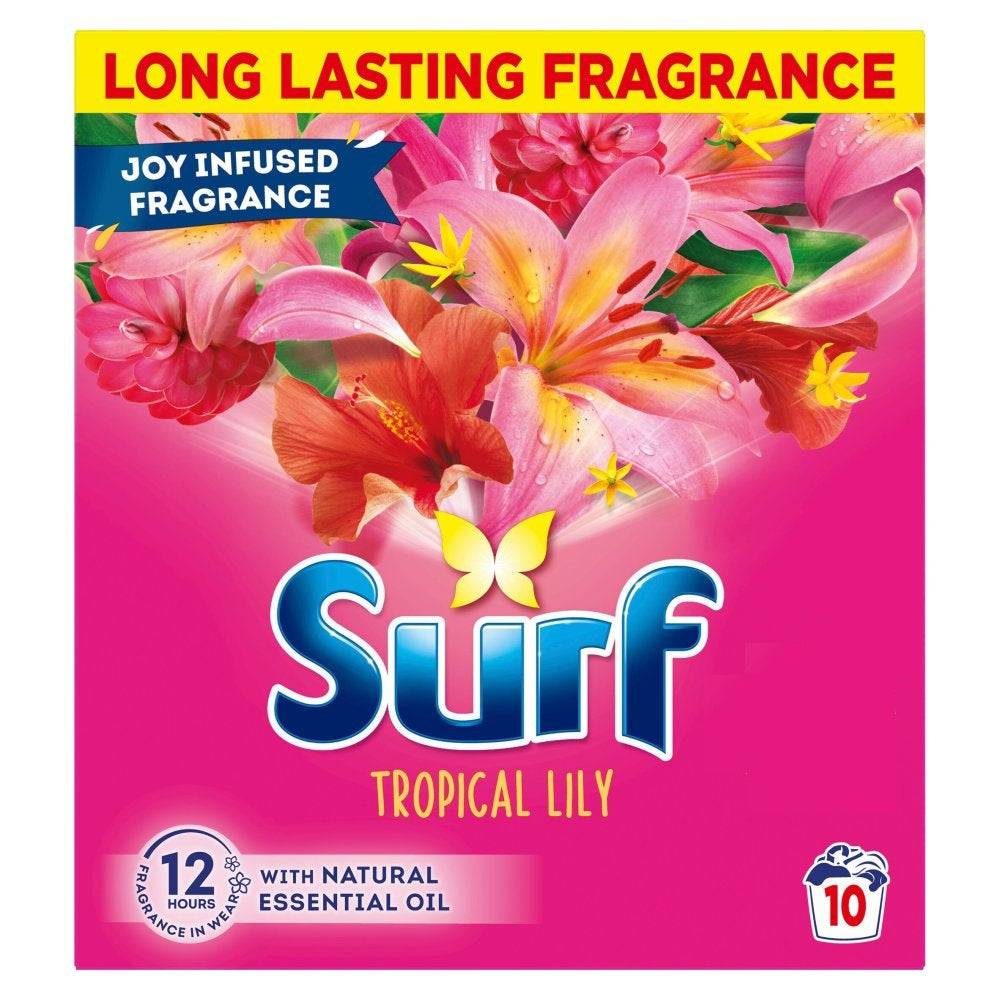 Surf Laundry Powder Tropical Lily 500 g 10 washes (Pack of 7)
