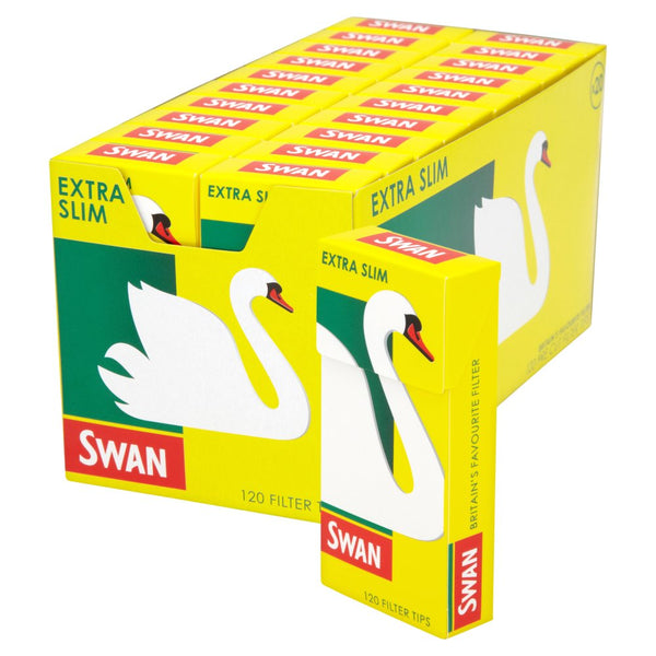 Swan Pre Cut Filter Tips Extra Slim 120 Filter Tips (Pack of 20)