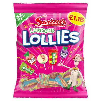 Swizzels Luscious Lollies 132g (Pack of 12)