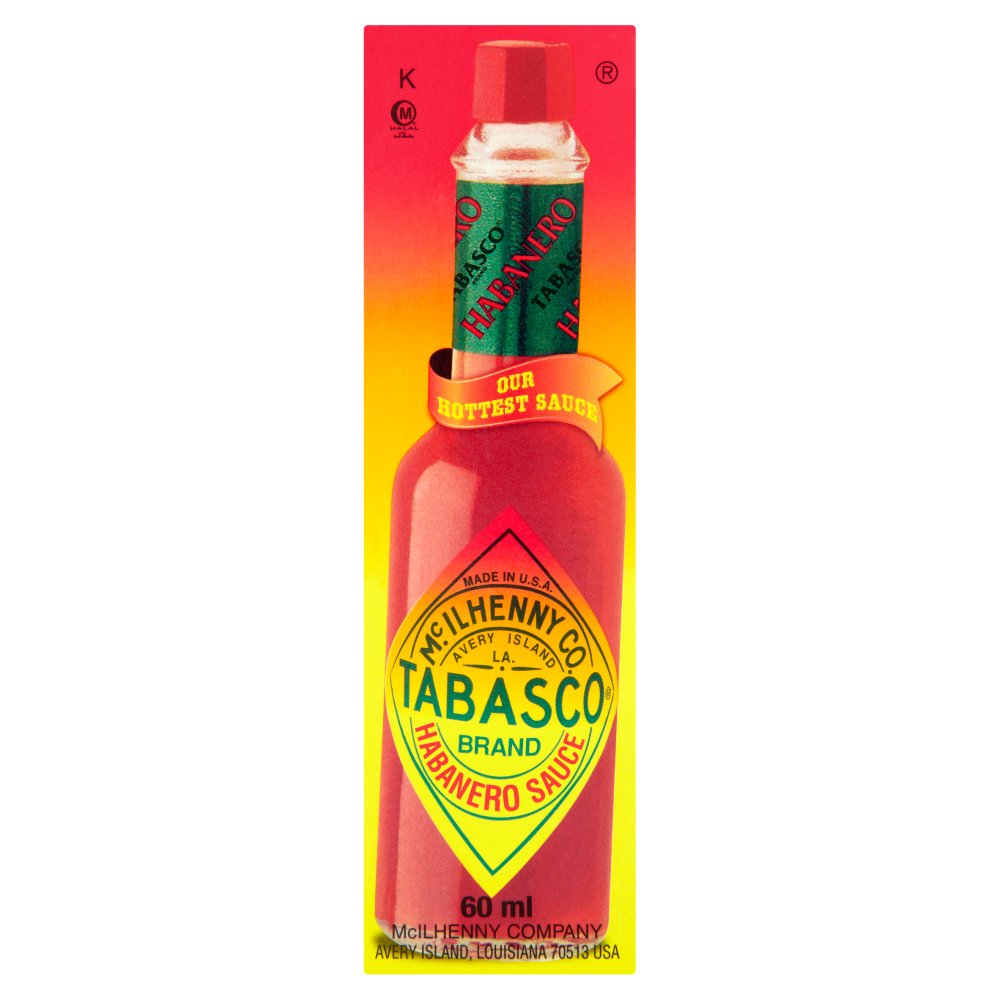 Tabasco Habanero Sauce Fiery 60ml (Pack of 12)