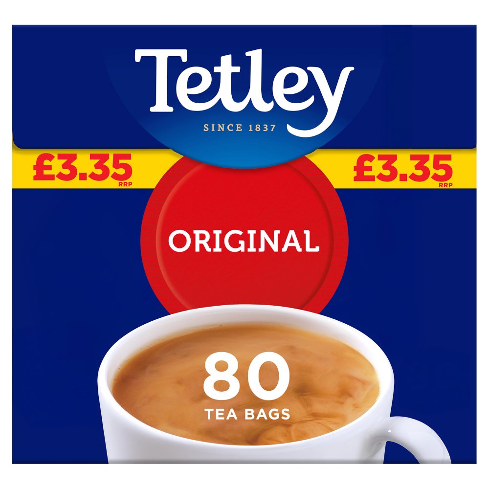 Tetley Decaf 80 Tea Bags 250g (Pack of 6)
