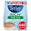 Tetley Decaf One Cup 440 Tea Bags 0.88kg (Pack of 1)