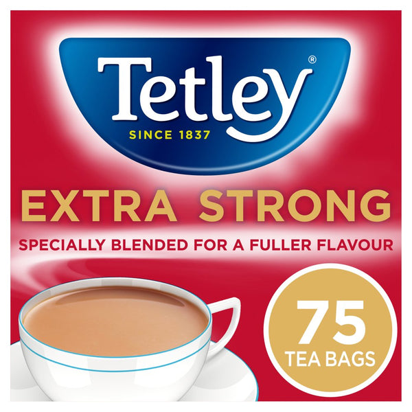 Tetley Extra Strong Tea Bags x75 (237g) (Pack of 6)