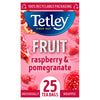 Tetley Fruit Raspberry & Pomegranate 25 Compostable Tea Bags 43.75g (Pack of 1)