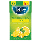 Tetley Green Tea Lemon 20 Tea Bags 40g (Pack of 4)
