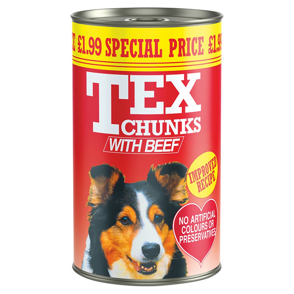 Tex Chunks with Beef 1.2kg (Pack of 6)