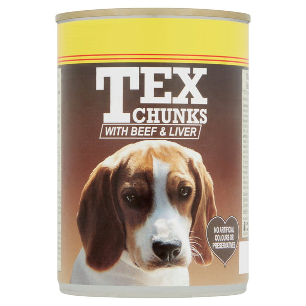 Tex Chunks with Beef & Liver 400g (Pack of 12)