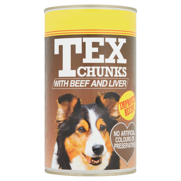 Tex Chunks with Beef and Liver 1.2kg (Pack of 6)