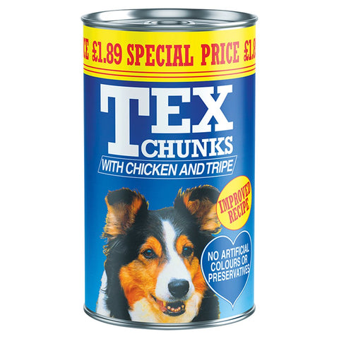 Tex Chunks Chicken & Tripe 1.2Kg (Pack of 6)