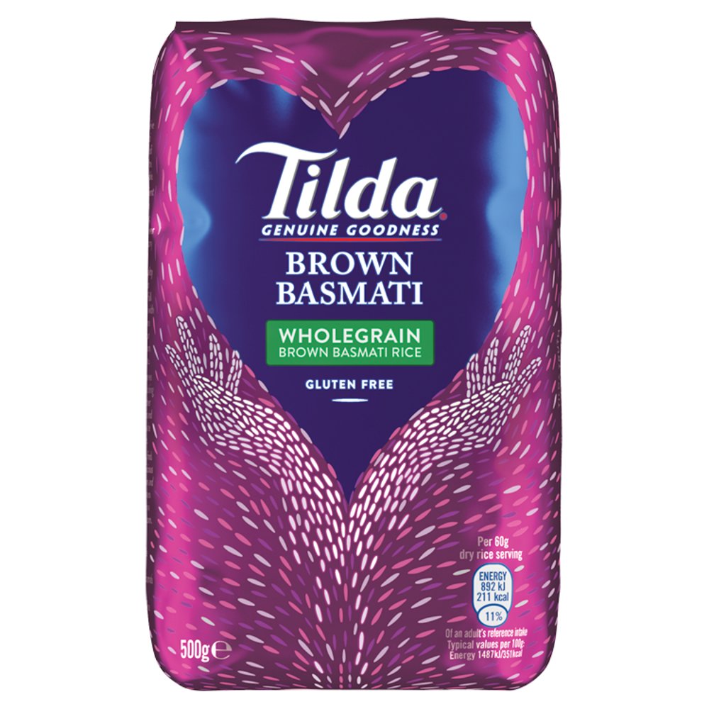 Tilda Brown Basmati 500g (Pack of 8)