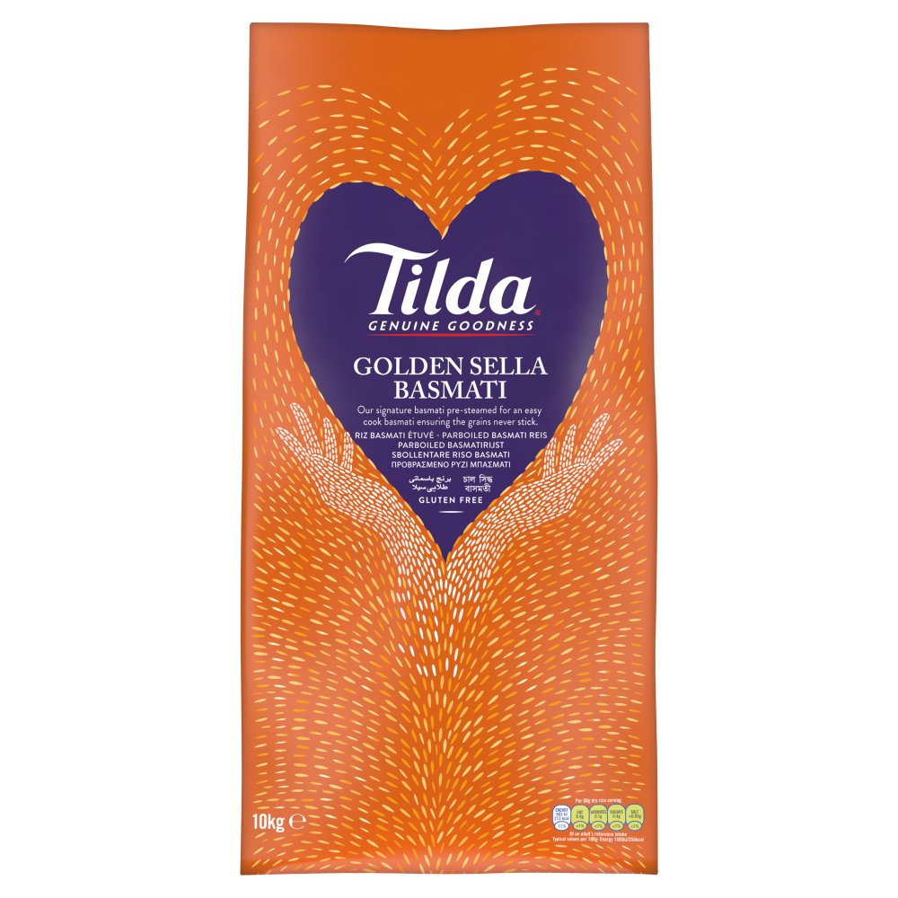 Tilda Golden Sella Basmati Rice 10kg (Pack of 1)