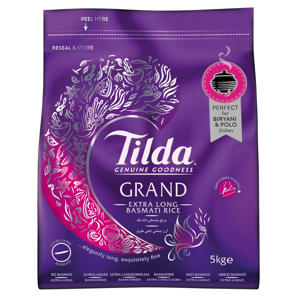 Tilda Grand Extra Long Basmati 5kg (pack of 1)