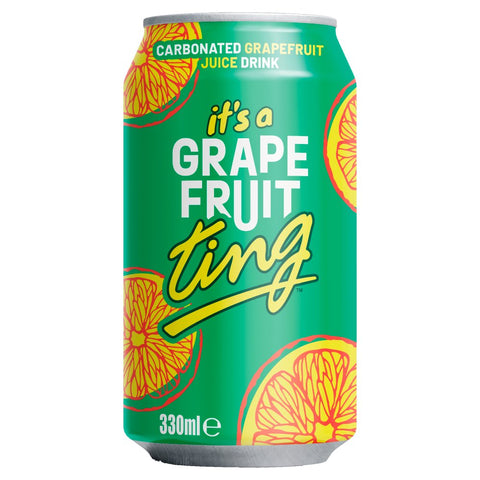 Ting Carbonated Grapefruit Juice Drink 330ml (Pack of 24)