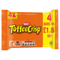 Toffee Crisp Bar 4 Pack Multipack 124g (Pack of 14)
