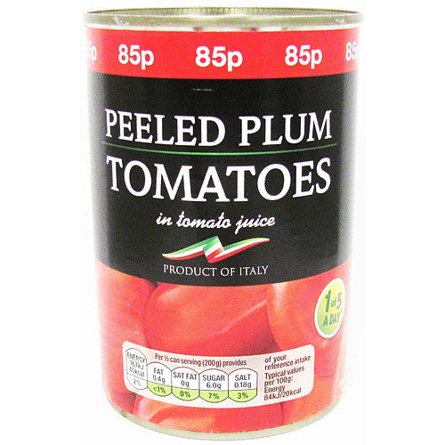 Bestin Plum Tomatoes 400g (Pack of 12)