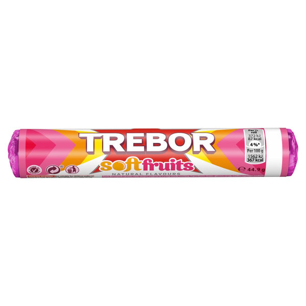 Trebor Softfruits Sweets Roll 44.9g (Pack of 40)