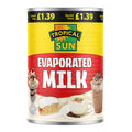 Tropical Sun Evaportaed Milk 410g (Pack of 12)