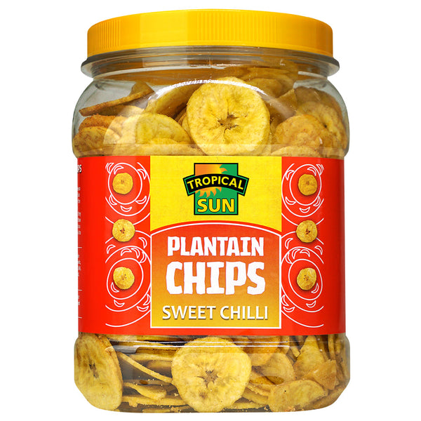 Tropical Sun Plantain Chips Sweet Chilli 450g ( pack of 6 )