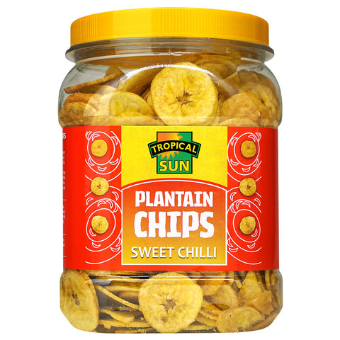 Tropical Sun Plantain Chips Sweet Chilli 450g ( pack of 6 )
