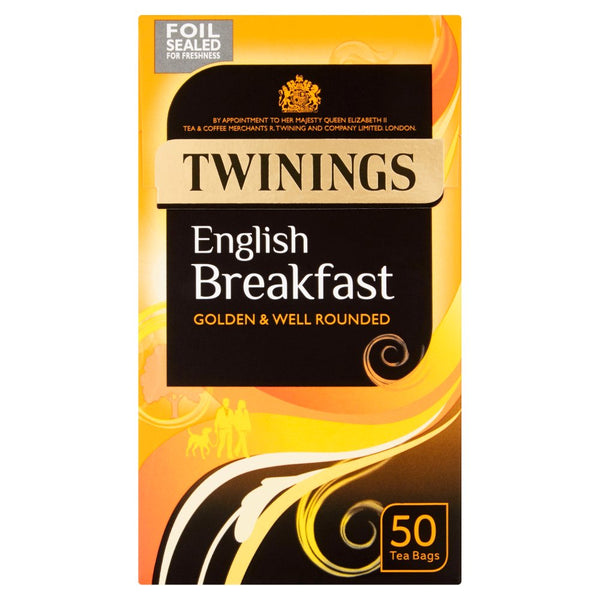 Twinings English Breakfast 50 Tea Bags 125g (Pack of 4)