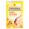 Twinings Lemon & Ginger 20 Tea Bags 30g (Pack of 4)
